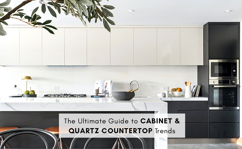 cabinet and quartz countertop