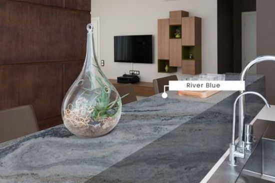 River Blue Marble Countertop