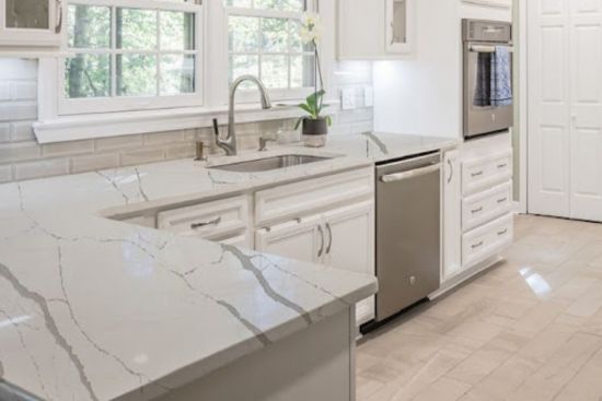 Calacatta mystic quartz kitchen countertops (1) Calacatta mystic quartz kitchen countertops (1)