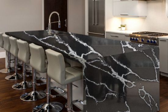 Calacatta white pearl quartz kitchen countertops Calacatta white pearl quartz kitchen countertops