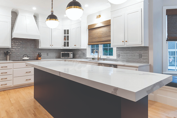 Mitered Edge countertop at Imperial Vanities
